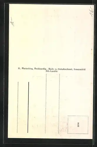 AK Sommerfeld / Lubsko, Burgstrasse, Turmspitze