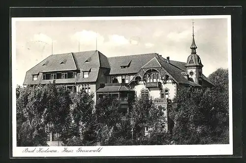 AK Bad Kudowa, Gasthof Haus Grunwald