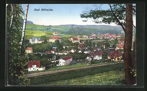 AK Bad Altheide, Teilansicht von einer Anhöhe aus