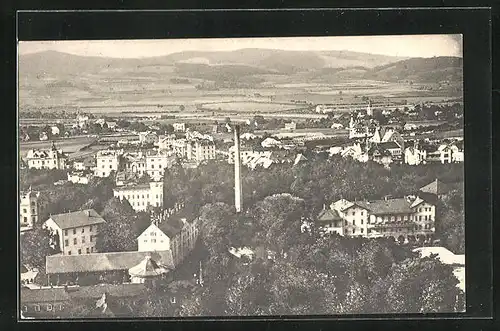 AK Bad Kudowa, Panorama des Kurortes