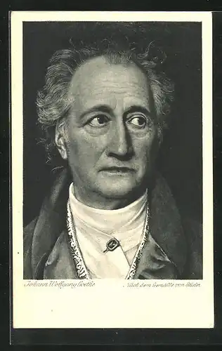 Künstler-AK Johann Wolfgang von Goethe nach Gemälde von Stieler