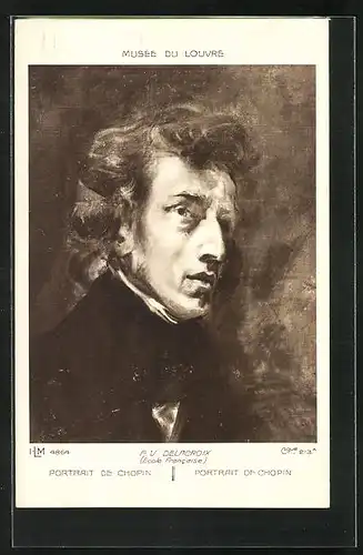 Künstler-AK Portrait de Chopin