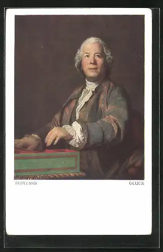 AK Christoph Willibald Gluck mit hoffnungsvollem Gesicht, Komponist