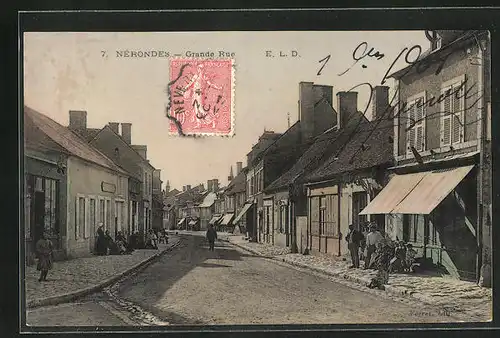 AK Nérondes, Grande Rue