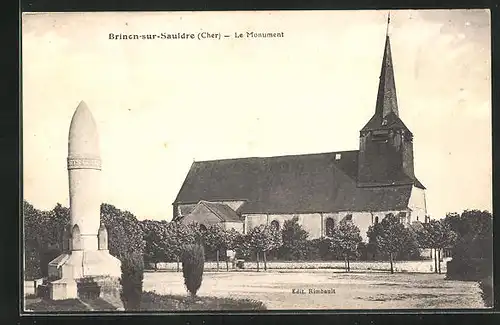 AK Brinon-sur-Sauldre, Le Monument