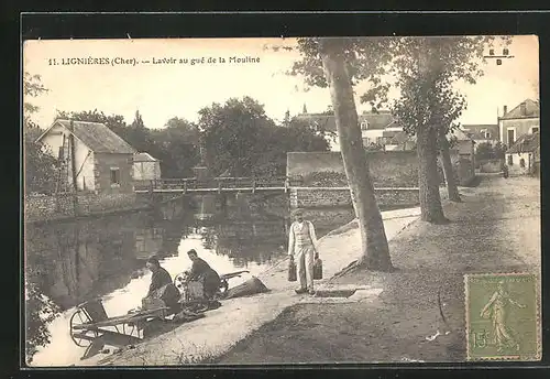 AK Lignières /Cher, Lavoir au gué de la Mouline