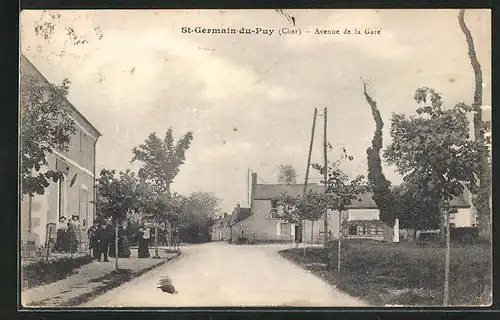 AK St.-Germain-du-Puy /Cher, Avenue de la Gare