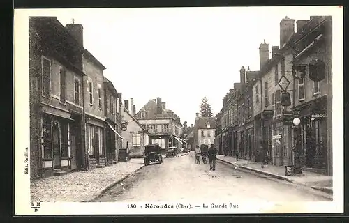 AK Nérondes, La Grande Rue