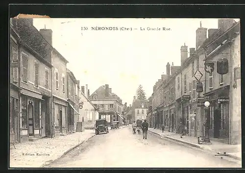 AK Nérondes, La Grande Rue