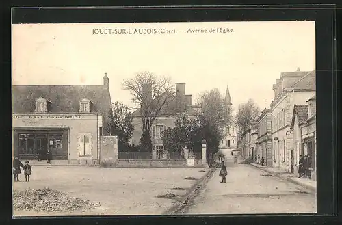 AK Jouet-sur-l`Aubois, Avenue de l`Eglise