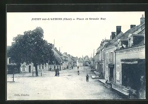 AK Jouet-sur-l`Aubois, Place et Grande Rue