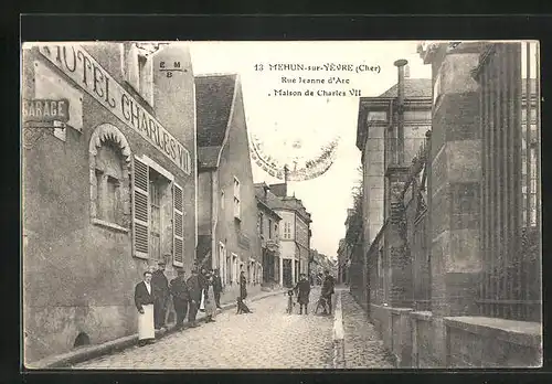 AK Mehun-sur-Yèvre, Rue Jeanne d`Arc, Maison de Charles VII