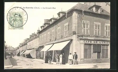 AK La Guerche, La Grande Rue, Cafe