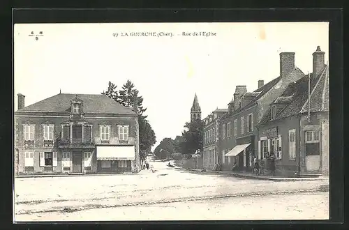 AK La Guerche, Rue de l`Eglise