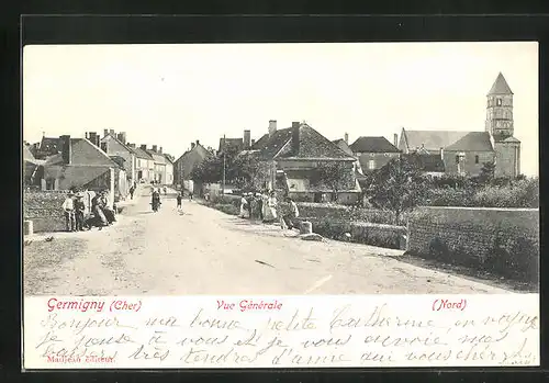 AK Germigny, Vue Générale, Une Rue