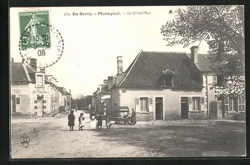 AK Plaimpied, La Grand`Rue, Hotel de France