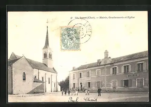 AK Levet, Mairie, Gendarmerie et Eglise