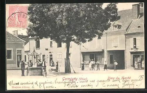 AK Germigny, Place du Marché