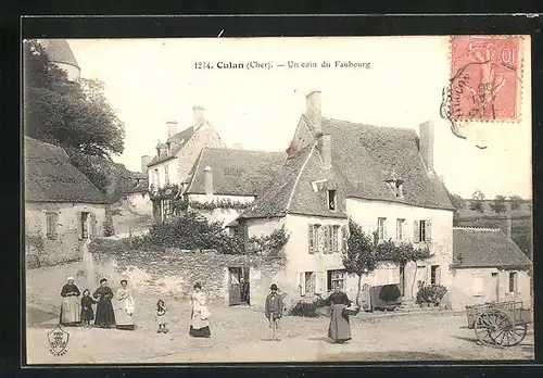 AK Culan, Un coin du Faubourg