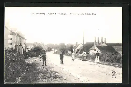 AK Saint-Éloy-de-Gy, Bourneuf, Route de Saint-Eloy