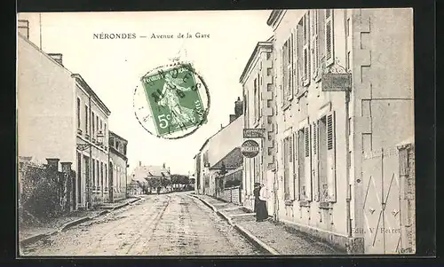 AK Nérondes, Avenue de la Gare