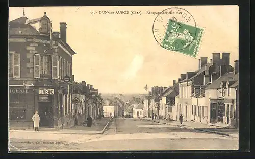 AK Dun-sur-Auron, Rempart des Minimes 1913