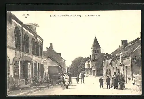 AK Sainte-Thorette, La Grande Rue