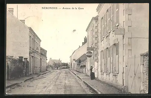 AK Nérondes, Avenue de la Gare