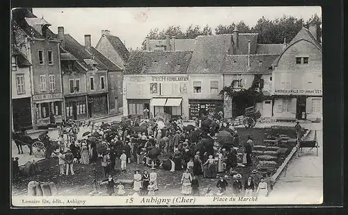 AK Aubigny, Place du Marché