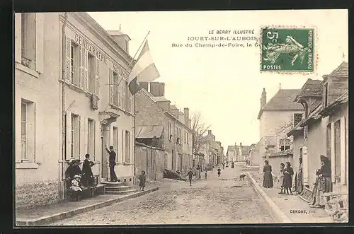 AK Jouet-sur-L`Abois, Rue du Champ-de-Foire, Gendarmerie Nationale