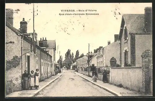 AK Vierzon /Bois d`Yévre, Rue Jean-Jacques Rousseau