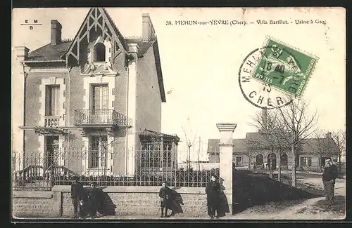 AK Mehun-sur-Yèvre, Villa Barillet, Usine â Gaz