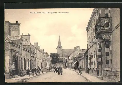 AK Brinon-sur-Sauldre, Grande Rue