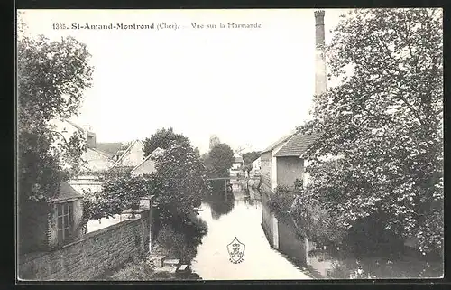 AK St-Amand-Montrond, Vue sur la Marmande