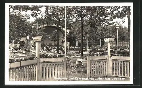 AK Potsdam, Gaststätte und Konzertgarten Alter Fritz
