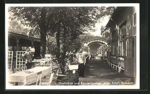 AK Potsdam, Gaststätten und Konzertgarten Alter Fritz