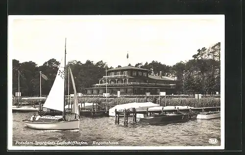 AK Potsdam, Gasthaus Regattahaus Sportplatz-Luftschiffhafen