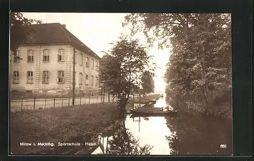 AK Mirow i. Mecklbg., Sportschule am Hafen