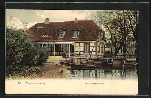 AK Buckow / Märk. Schweiz, Pritzhagener Mühle