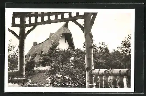 AK Bad Saarow, Sommersitz von Max Schmeling