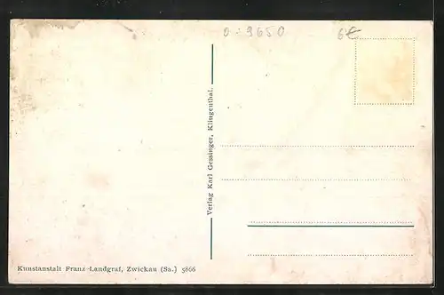 AK Klingenthal i. V., Totalansicht aus der Vogelschau