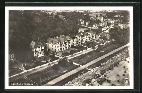 AK Zinnowitz, Strandvillen aus der Vogelschau