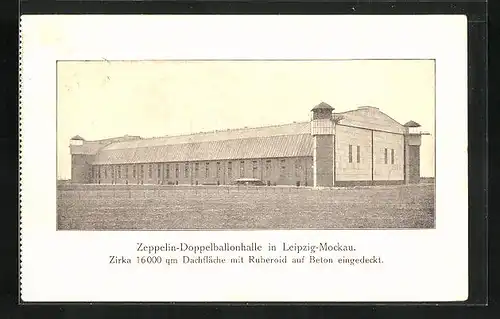 AK Leipzig-Mockau, Zeppelin-Doppelballonhalle