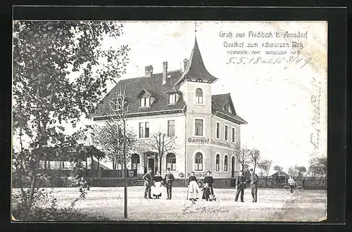 AK Fischbach bei Arnsdorf, Gasthaus zum schwarzen Ross