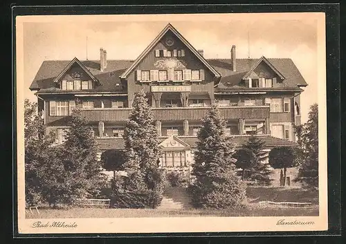 AK Bad Altheide, Blick aufs Sanatorium