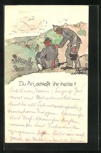 AK Du Ari schiesst ihr heite?, Soldaten in Uniform, Soldatenhumor