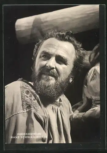 AK Oberammergau, Passionsspiele 1960, Judasdarsteller Hans Schwaighofer