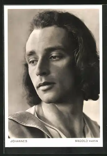 AK Oberammergau, Passionsspiele 1950, Johannesdarsteller Martin Magold