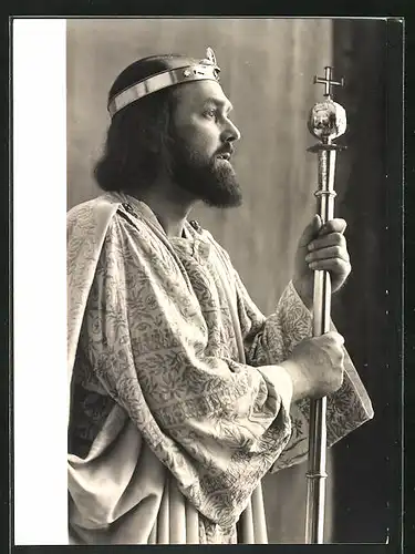 AK Oberammergau, Passionsspiele 1960, Königsdarsteller Franz Zwink