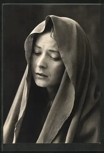 AK Oberammergau, Passionsspiele 1960, Mariadarstellerin Irmgard Dengg